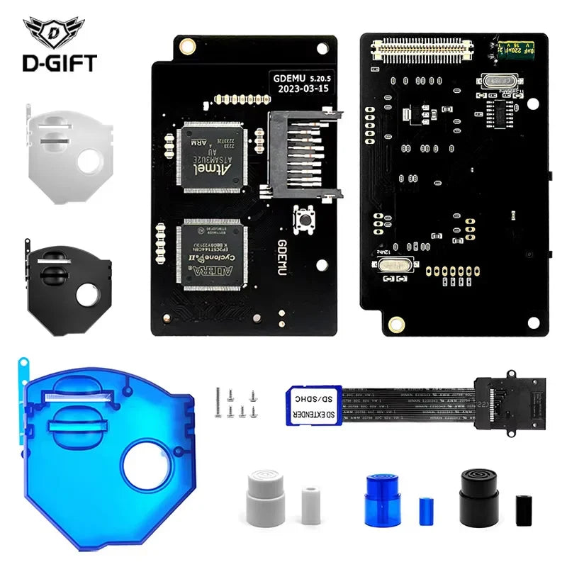 SEGA Dreamcast GDEMU V5.20.5 Emulation Board & Remote Card Mount Kit – Optical Drive Replacement for DC Console (GDU DC VA1)