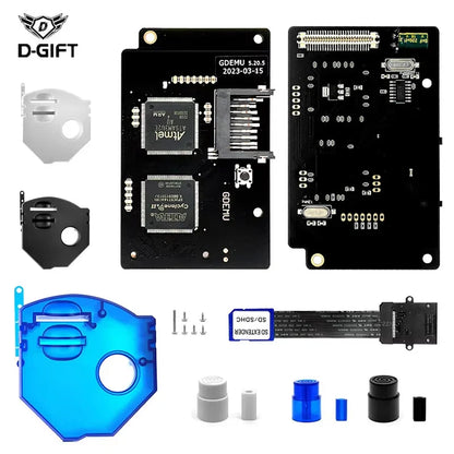 SEGA Dreamcast GDEMU V5.20.5 Emulation Board & Remote Card Mount Kit – Optical Drive Replacement for DC Console (GDU DC VA1)