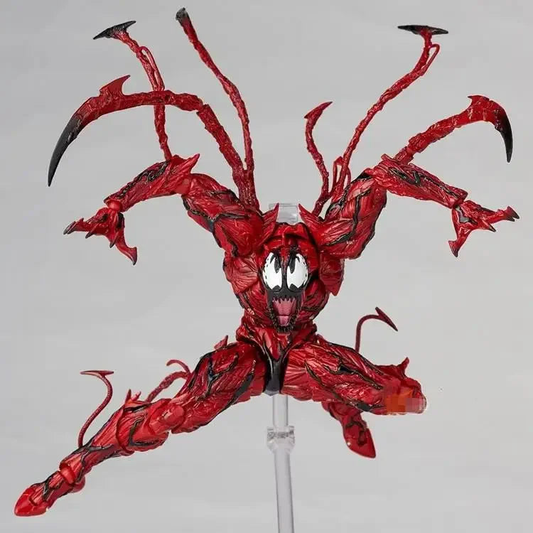 AMAZING YAMAGUCHI Carnage Venom Action Figure — KAIYODO Spider-Man Legends Movable Model Toy Gift for Kids and Collectors