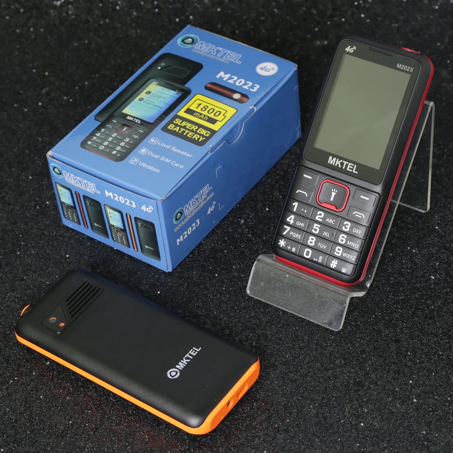 MKTEL M2023 4G Feature Phone – 2.4" Screen, Dual SIM, 1800mAh Battery, MP3/MP4/FM Radio, Puguang Lamp