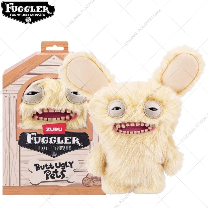 Original Fuggler Ugly Teeth Monsters Plush Toys – Butt Ugly Pets Snowman & Reindeer Dolls for Christmas & Kids Gifts