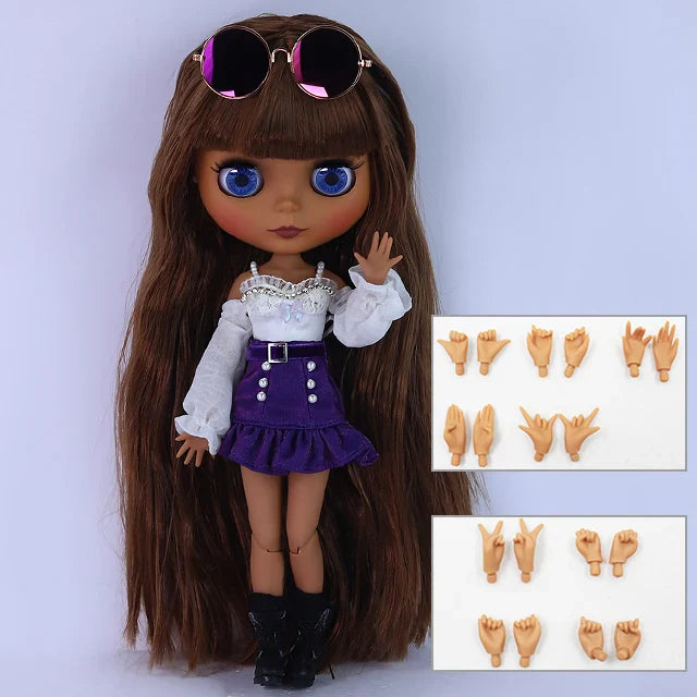 ICY DBS Blythe Doll 1/6 BJD – 30cm Joint Body Set with Random Eyes, Anime Girl Toy Gift