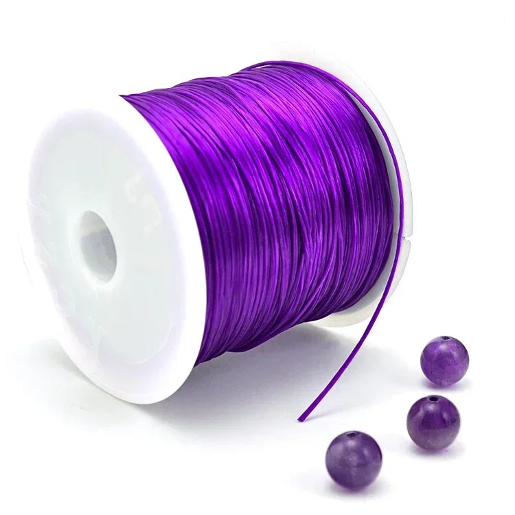 10M Strong Elastic Crystal Beading Cord – 1mm Stretch Thread for DIY Bracelets, Necklaces & Jewelry Making