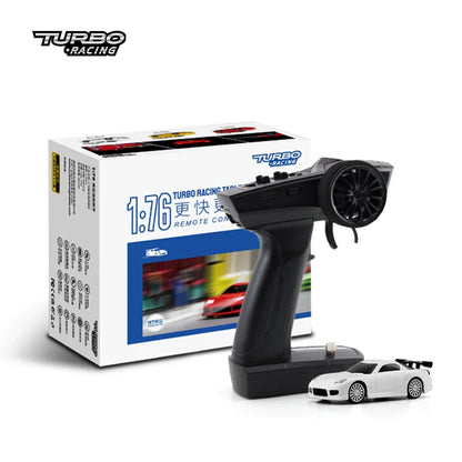 Turbo Racing 1:76 RC Drift Car | C64/C72/C73/C74 with Gyro & Full Remote Control for Kids & Adults