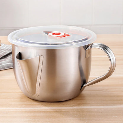 1000ML Stainless Steel Oil Separator - Multifunction Gravy, Soup & Cooking Oil Strainer