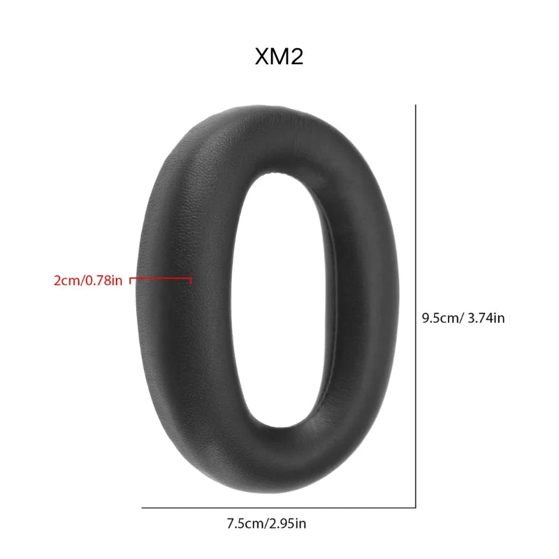 Replacement Memory Foam Ear Pads & Leather Case for Sony WH-1000XM2/3/4/5 Headphones