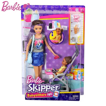 Original Barbie Baby Care Teacher Cart Playset – Princess House Role Play Toy Gift for Girls