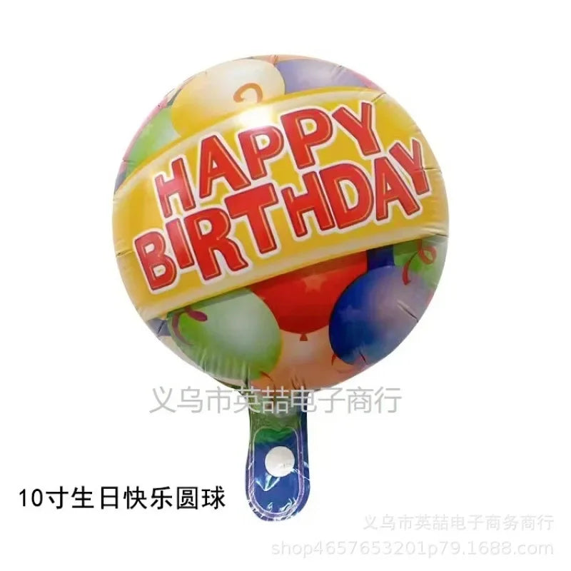 10-Inch Round Love-Shaped Aluminum Foil Balloon – English “Love” Design for Birthday, Valentine’s Day & Wedding Party Decorations