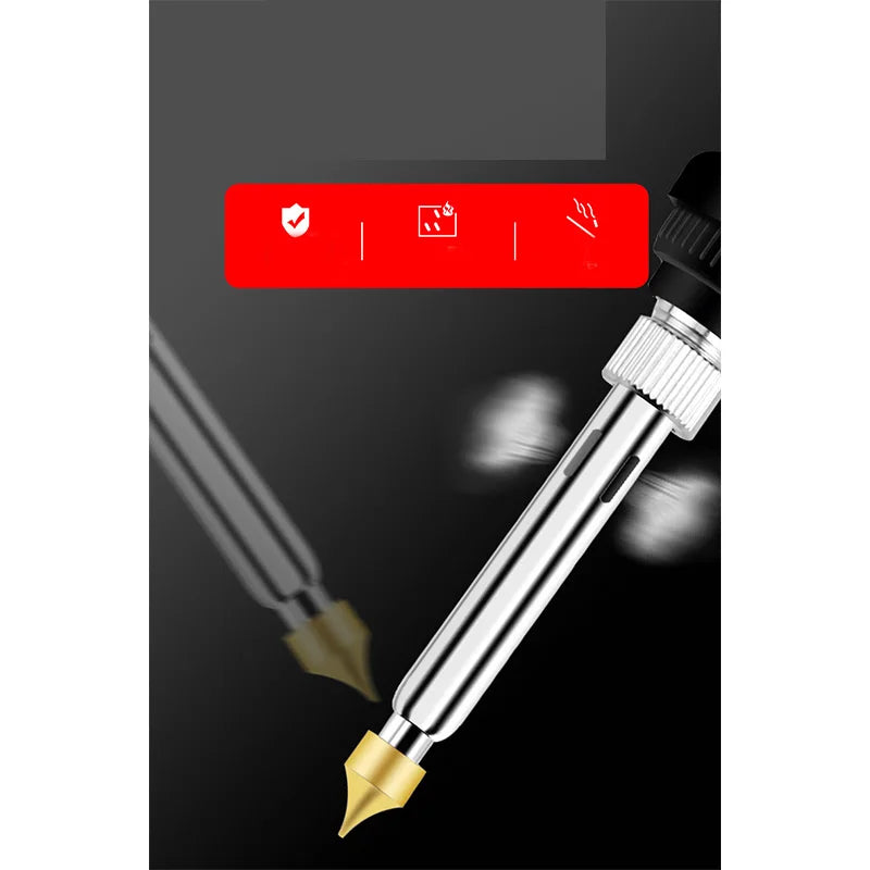 60W Electric Soldering & Pyrography Tool – Adjustable Temperature Wood Burning and Embossing Pen Set