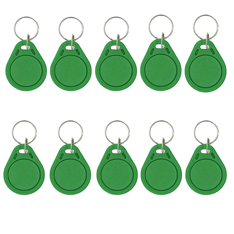 10PCS 125KHz T5577 Rewritable Keyfobs – Duplicate RFID 5200 Proximity Access Card ID Token Keychain Cloner Tags