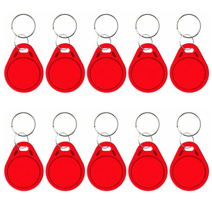 10PCS 125KHz T5577 Rewritable Keyfobs – Duplicate RFID 5200 Proximity Access Card ID Token Keychain Cloner Tags