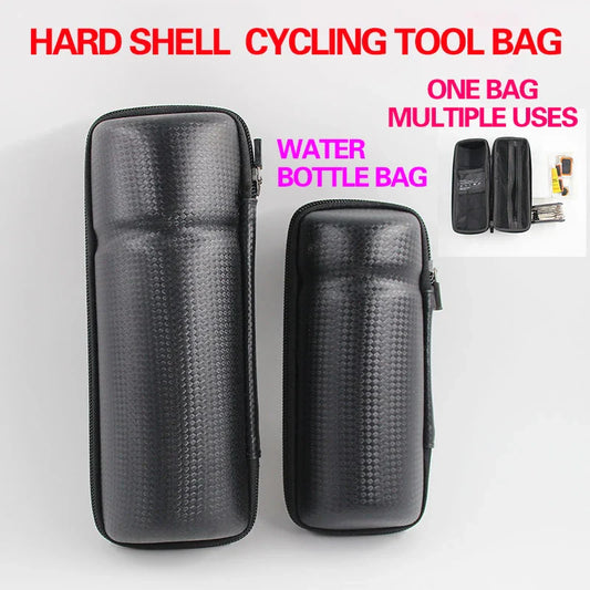 Hard-Shell Water Bottle Bag for Bicycle – Large Capacity, Portable, Waterproof & Anti-Slip Bike Accessory
