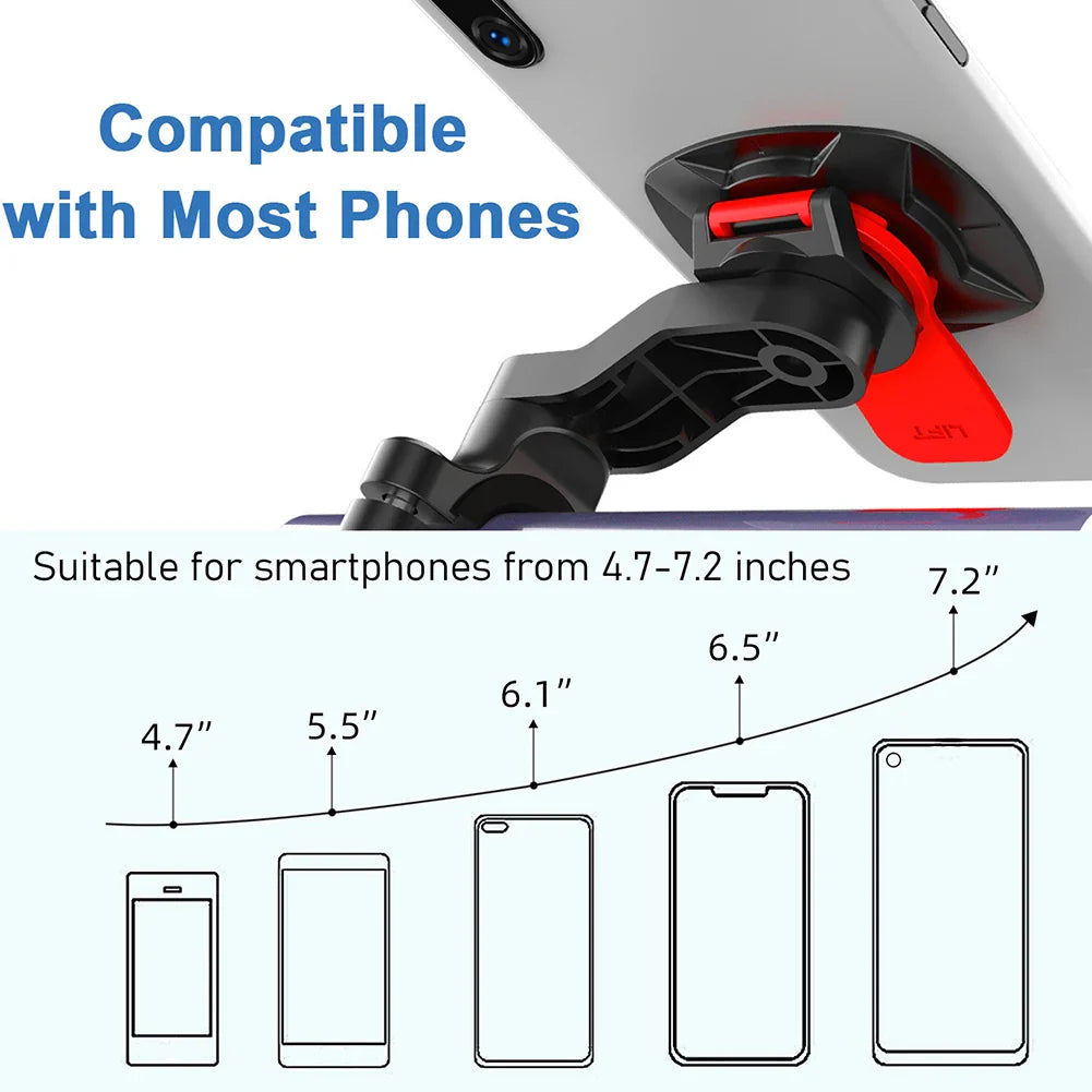 QUAD-LOCK Motorcycle & Bike Phone Holder — 360° Rotatable Navigation Stand with Secure Mount Bracket