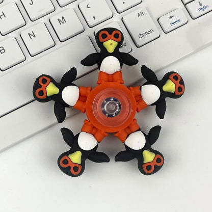 Italian Brainrot Tung Fidget Spinner — Deformed Chain Anti-Stress Hand Spinner Sensory Gyro Toy for Adults
