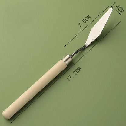 7pcs Oil Painting Palette Knife Set – Scraper Spatula for Acrylic, Watercolor, Gouache, and Color Mixing Art Supplies