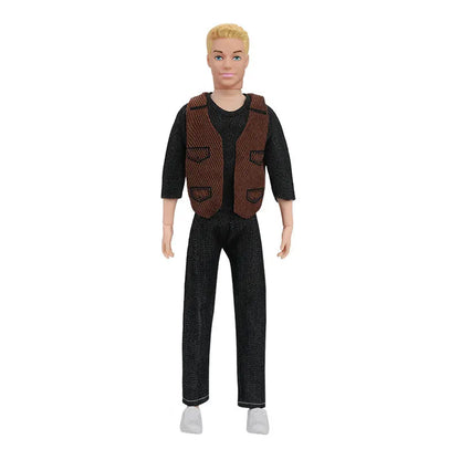 30cm Fashion Ken Doll – 1/6 Multi-Joint Movable Boyfriend with Clothes Suit, Dress-Up Toy for Kids