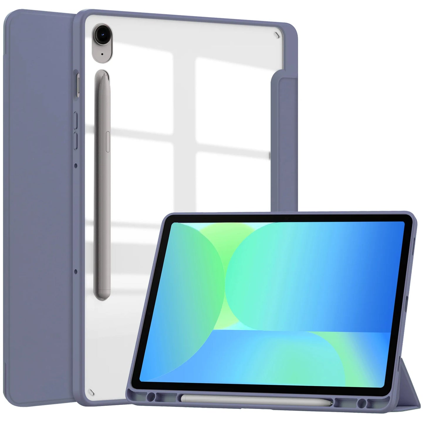 Samsung Galaxy Tab S10 FE 2025 Case — 10.9″ Tablet Cover with Pencil Holder for SM-X520/X526B & S9 FE
