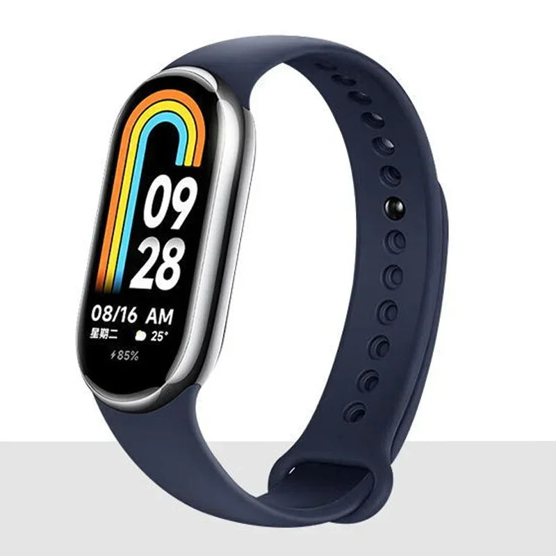 Silicone Sport Strap for Xiaomi Mi Band 8 NFC – Replacement Smartwatch Bracelet