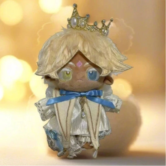 Pure Vanilla Cookie Plush Doll 20cm – Dress-Up Cotton Stuffed Toy from Cookie Run: Kingdom, Cosplay Gift for Kids