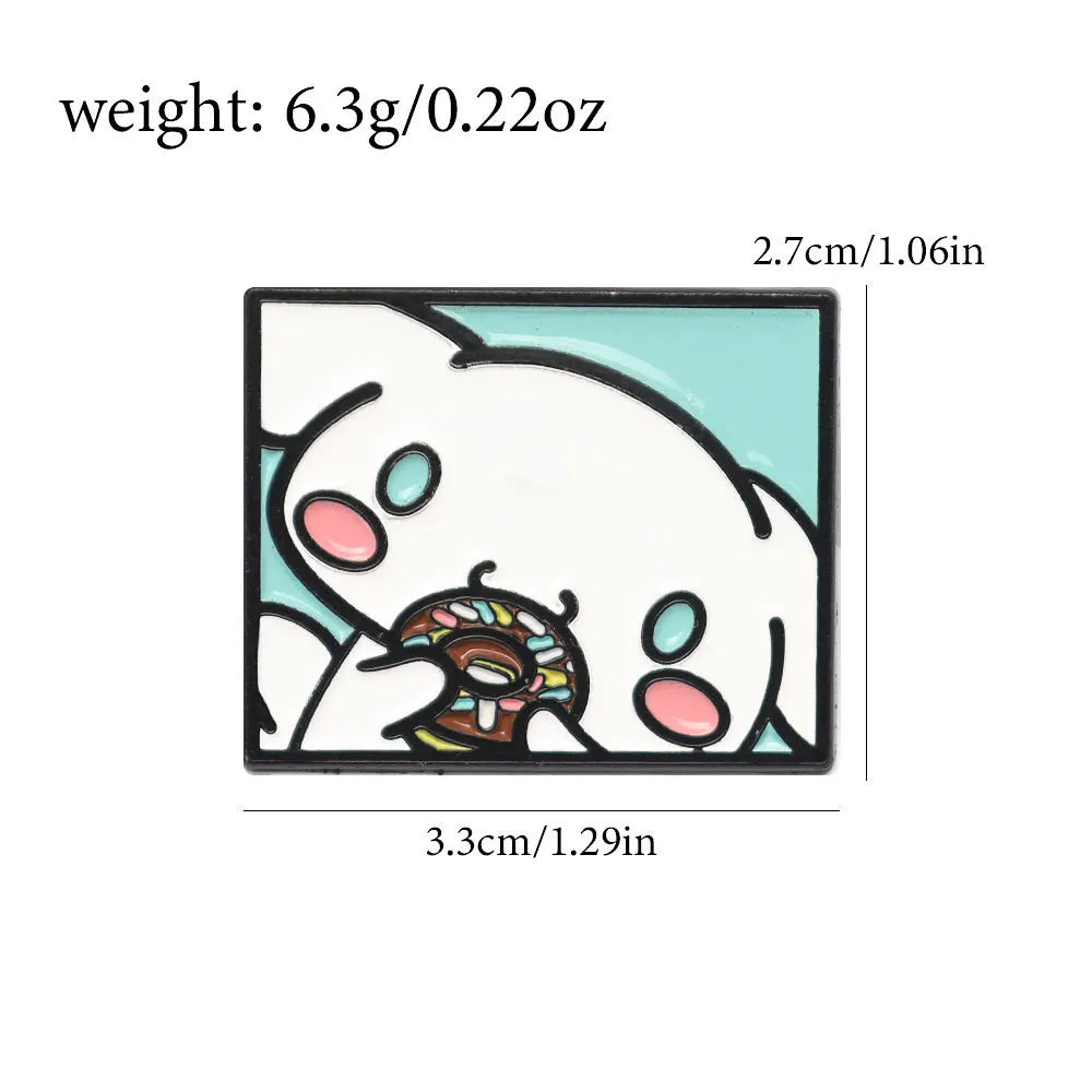 Sanrio Character Brooch Set - 5-Piece Hello Kitty Kuromi Cinnamoroll Melody Backpack Badges