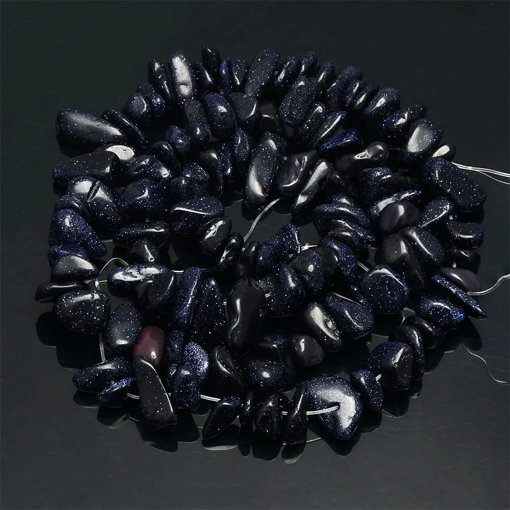 16 Inch Natural Stone Chip Beads - 5-8mm Irregular Crystal Agate Gravel Beads for DIY Bracelets & Jewelry Making