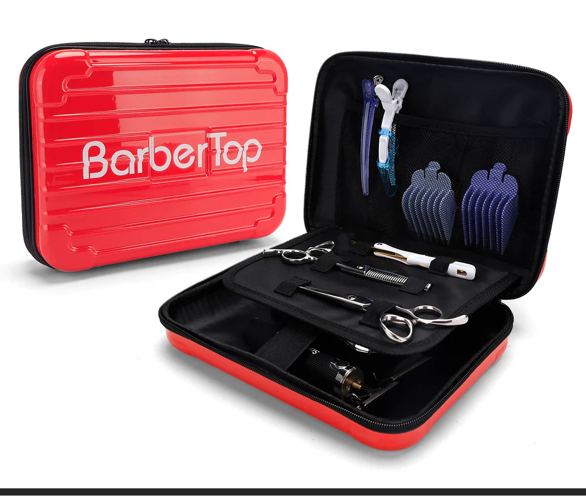 Portable Hair Scissors Case – Waterproof, Shockproof Barber & Beauty Tool Box for Trimmers, Styling & Makeup