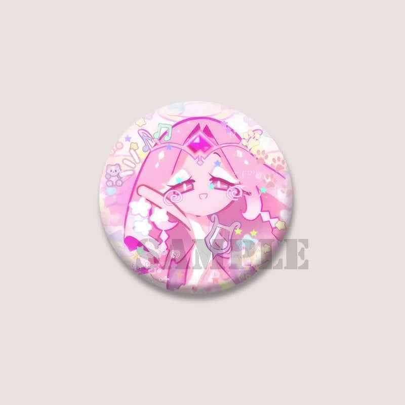 Cute Cartoon Game CRK Eternal Sugar Cookie Coin Brooch – Button Pins for Backpack, Hat, Clothes & Gifts