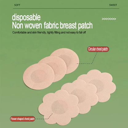 30/50/100PCS Nipple Stickers – Adhesive Chest Bra Pads, Boob Sticky Pads & Breast Nipple Covers for Pantyhose (NYP01)