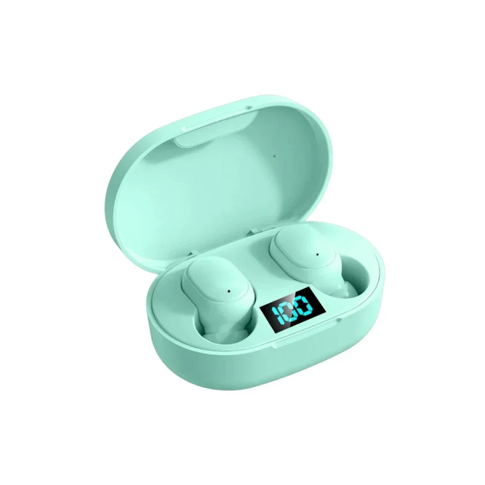 E6S Wireless Bluetooth Earbuds with Noise Cancellation, Waterproof Stereo Sound & LED Charging Case