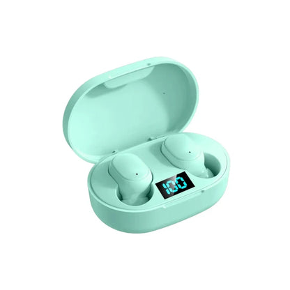 E6S Wireless Bluetooth Earbuds with Noise Cancellation, Waterproof Stereo Sound & LED Charging Case