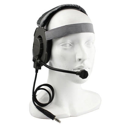 Tactical Bowman Elite II Headset – U94 PTT Communication Headphone for Kenwood & Baofeng UV-5R Radio Accessory