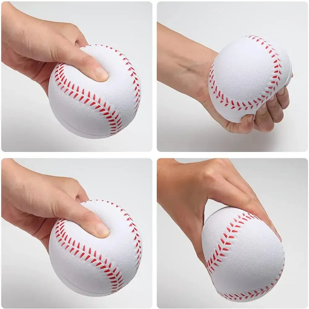 Baseball No. 9 Softball Hardball Training Balls – Handmade White Safety Kid Baseballs for Men's Practice & Team Games