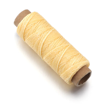 50 Yards Waxed Leather Thread Cord – 150D 1.0mm for Hand Stitching, DIY Bracelets & Jewelry Making