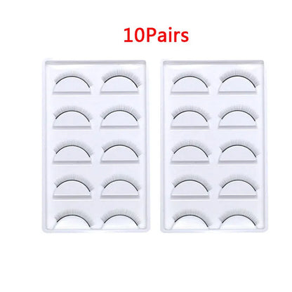 5/10/25 Pairs Training Eyelashes – Natural False Lashes for Beginner Eyelash Extension Practice