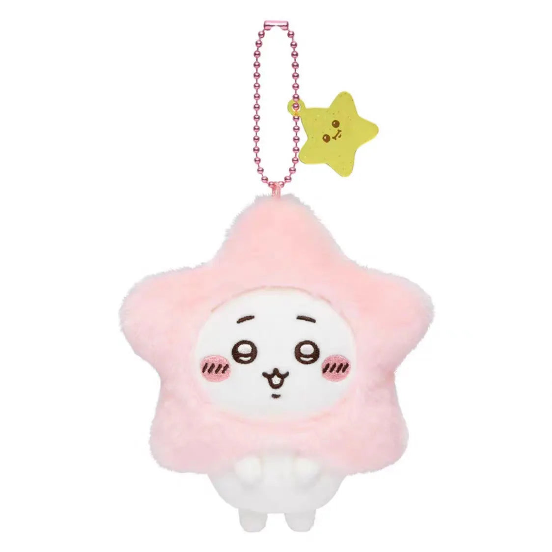 Chiikawa Star Wish Plush Keychain — Cute Usagi Hachiware Flying Squirrel with Star Pendant Stuffed Toy Gift