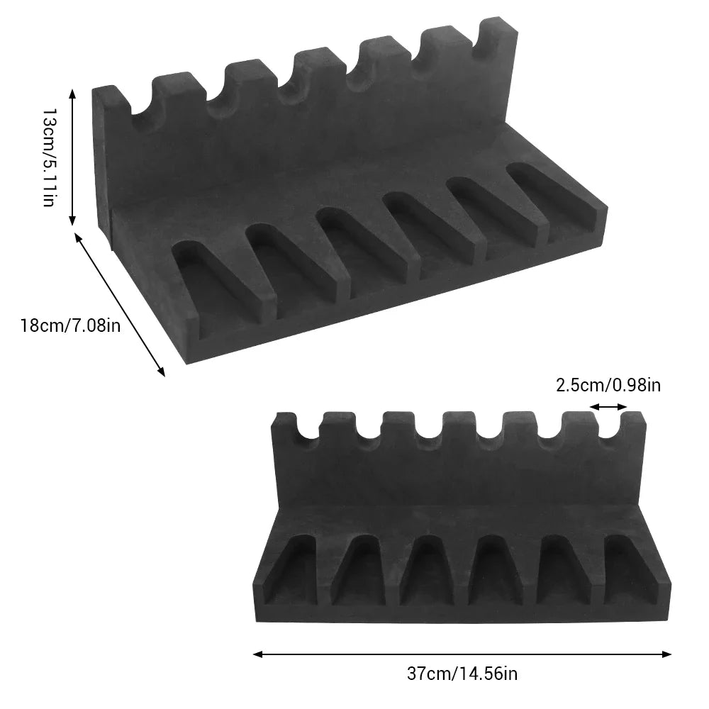 3/4/6 Slot Foam Gun Rack - Universal Pistol Holder for Glock, Handgun Display Stand & Gun Safe Organizer