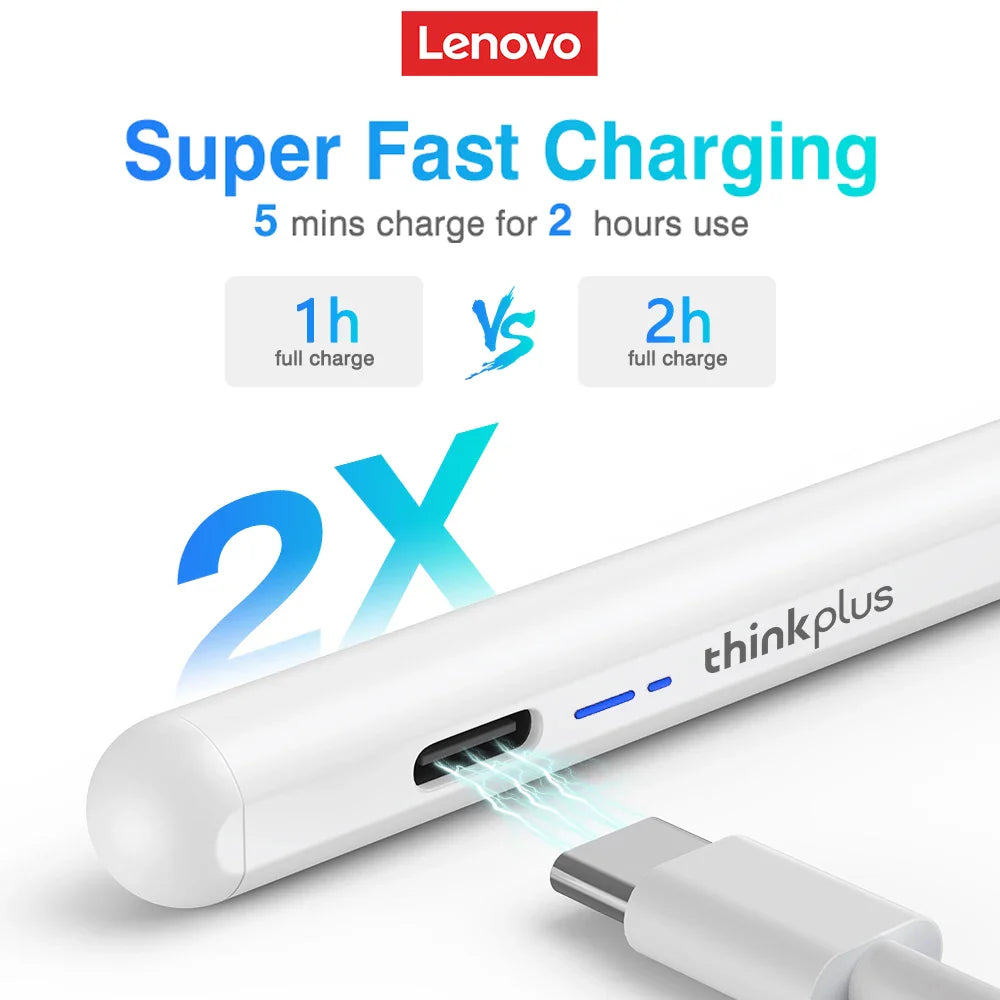 Lenovo Thinkplus BP16 Universal Stylus Pen – Touch Screen Pen for iOS, Android, Windows Tablets & Phones