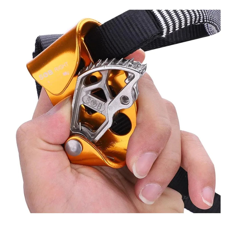 Rock Climbing Foot Ascender – Right & Left SRT Mountaineering Safety Equipment for Outdoor Climbing