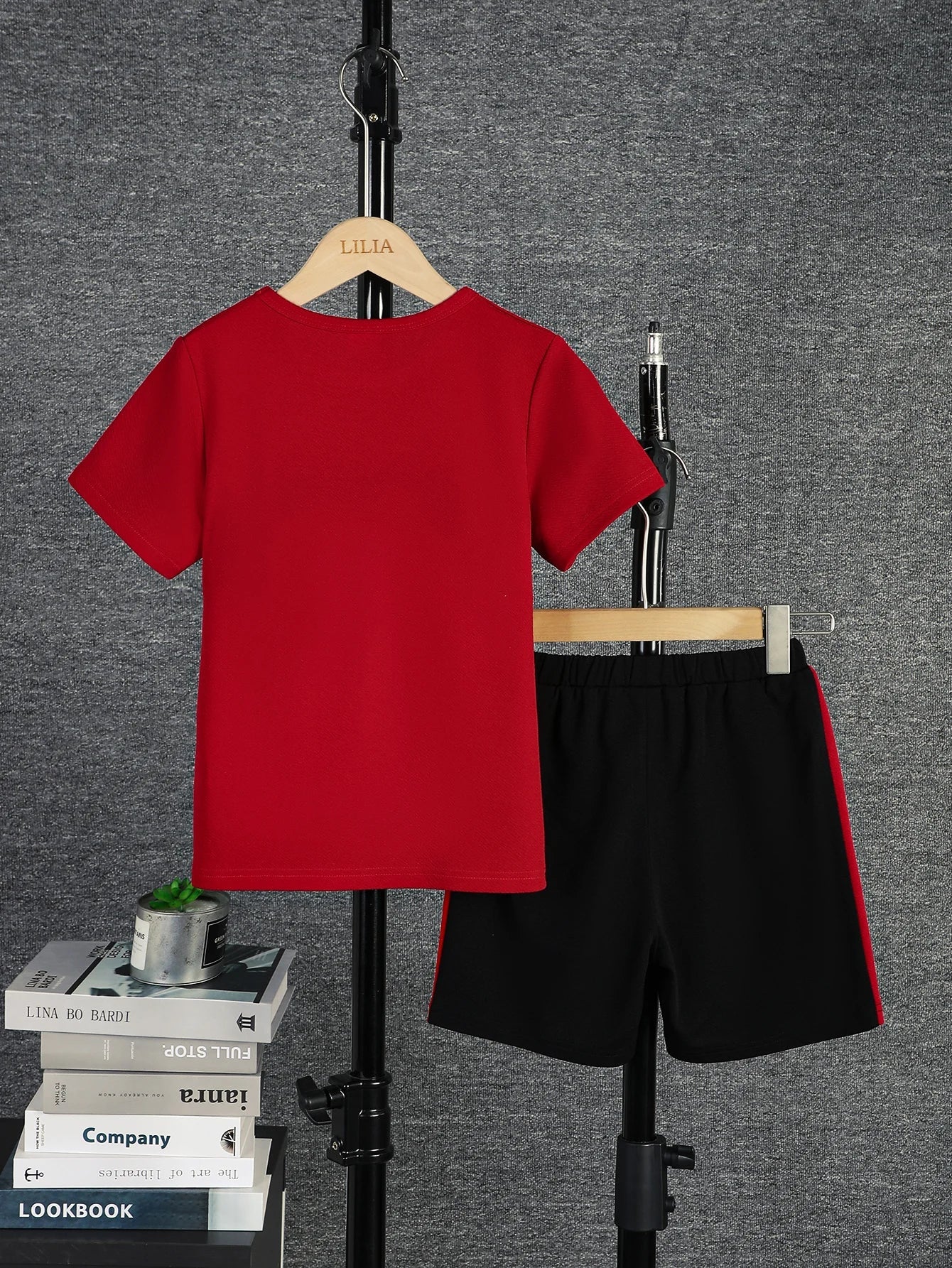 2pcs Boys Casual Colorblock T-Shirt & Shorts Set – Comfortable Summer Kids Clothes