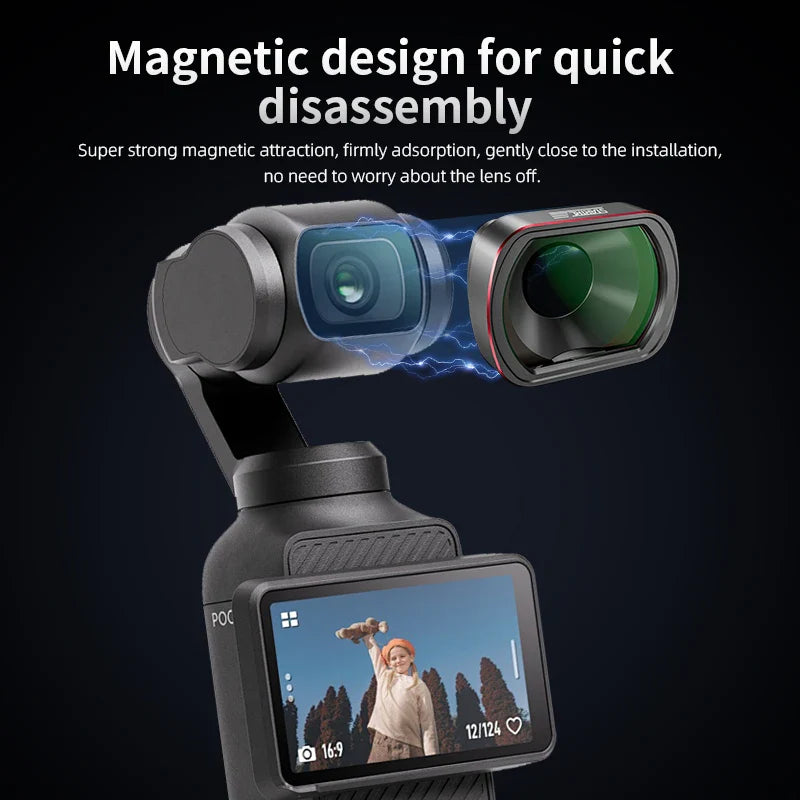 STARTRC 10X Macro Lens for DJI Osmo Pocket 3 – Magnetic HD Optical Glass Camera Filter Accessory