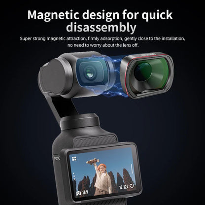 STARTRC 10X Macro Lens for DJI Osmo Pocket 3 – Magnetic HD Optical Glass Camera Filter Accessory
