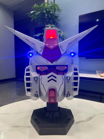 Vol.1 RX-78-02 Cyberpunk Helmet – 1:1 Mech Robot Mask with Touch Control Light, Cosplay Costume & Halloween Toy Gift for Kids