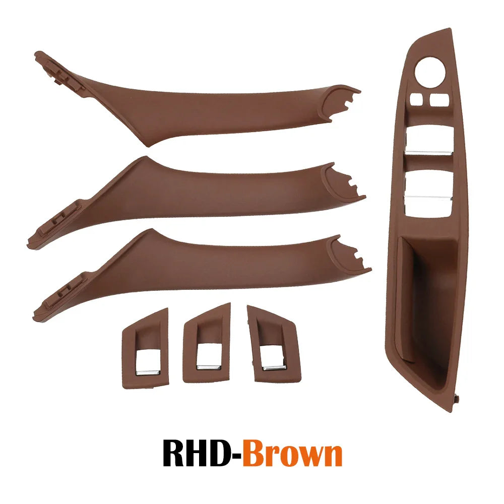 LHD/RHD Car Interior Door Armrest Handle Set | Beige, Black, Brown, Oyster for BMW 5 Series F10 F11 523i-530i