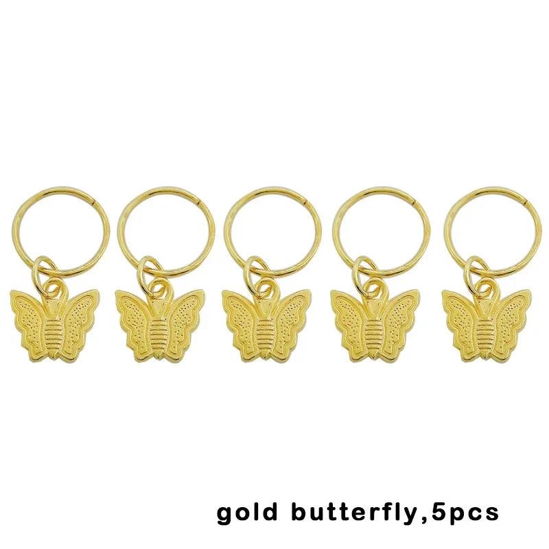 Mixed Color Hair Braid & Dreadlock Charms - Beads, Cuffs, Rings & Clips Set (5–50 Pieces)
