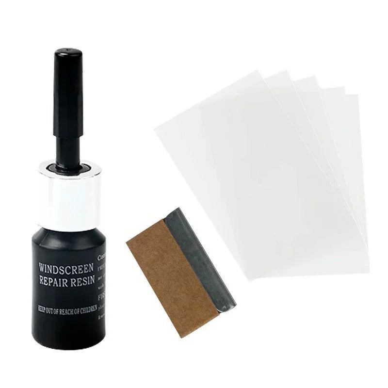 Car Glass Scratch Repair Kit – Windshield Nano Crack & Scratch Resin Repair Fluid Set for Window Glass Restoration Tool Accessories