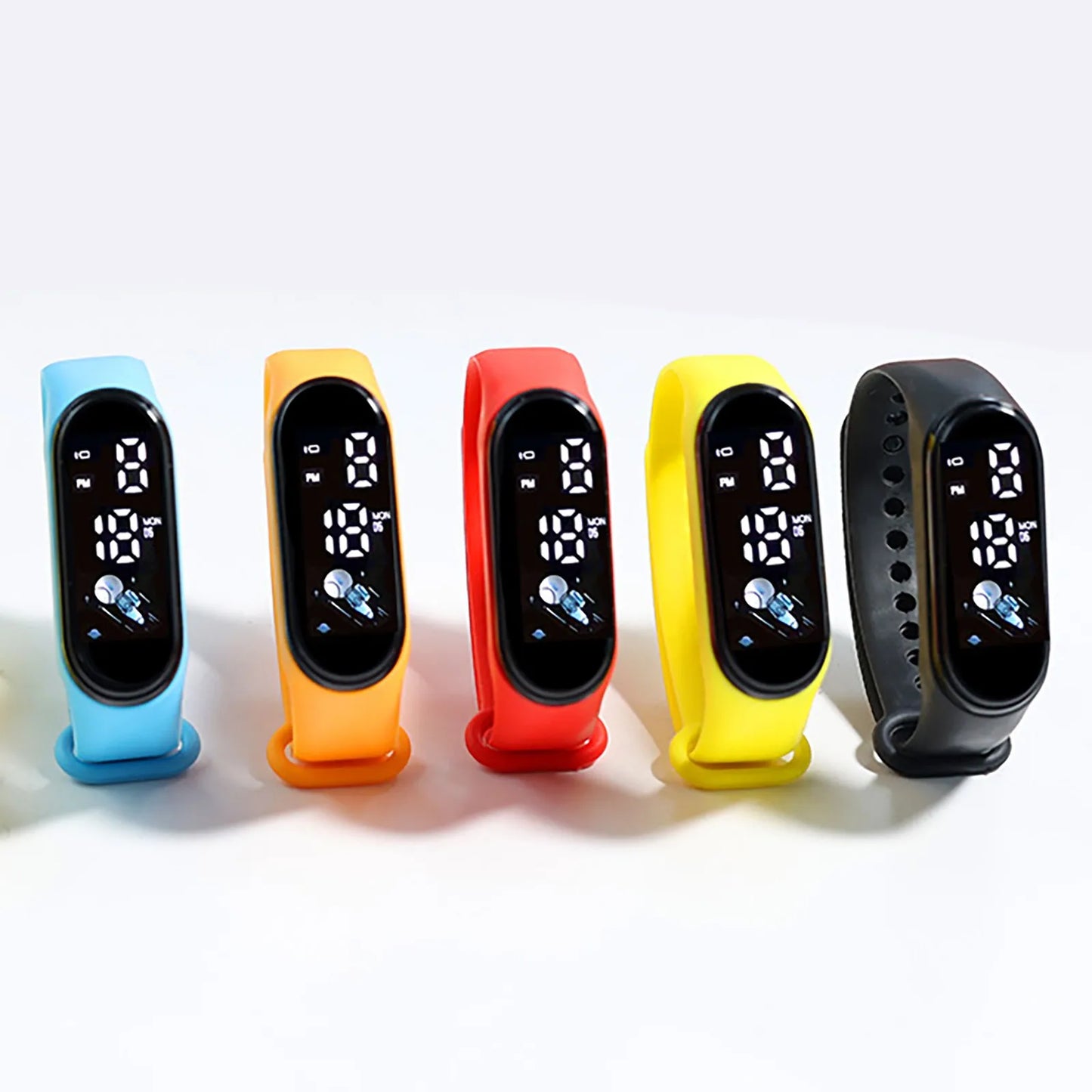Kawaii Kids Smart Watch – Waterproof Digital Sports Watch for Boys & Girls with Silicone Strap