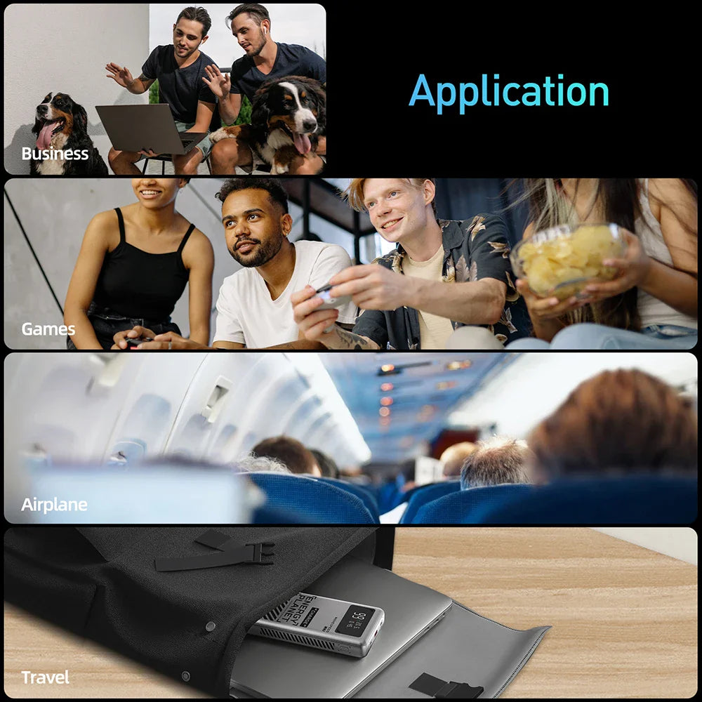 MOVESPEED M25Pro 140W Power Bank – 25000mAh Portable External Battery with Type C Fast Charge for iPhone, MacBook & Laptop