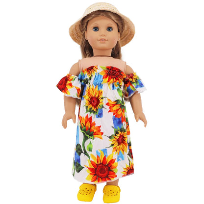 7cm Doll Sandal Shoes for 43cm Born Baby & 18-Inch American Dolls — Accessories for Doll Clothes, Girl’s Toy Gift