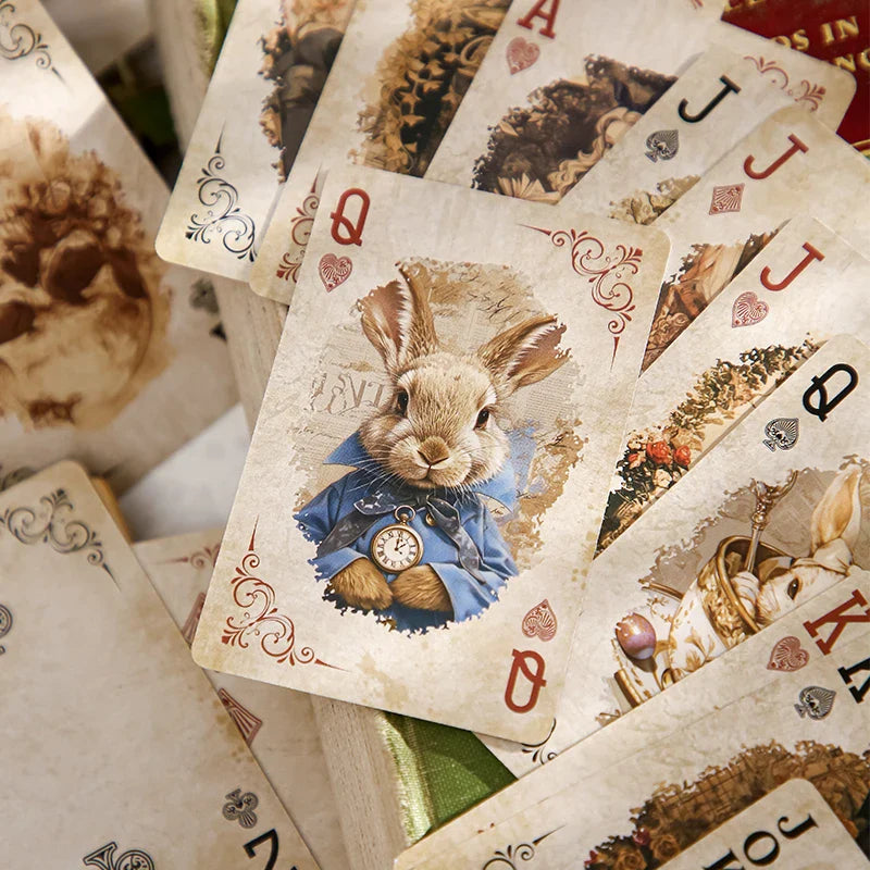 Mr. Paper Retro Theme Playing Cards 55PCS — DIY Handbook, Origami & Entertainment Relaxation Pack