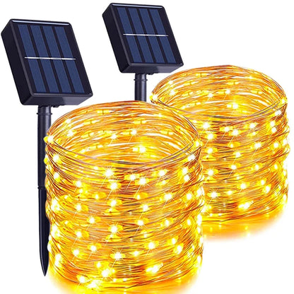 Solar LED String Lights - Waterproof Outdoor Garden, Patio & Christmas Decor